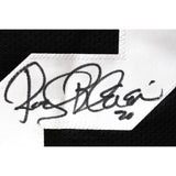 Rocky Bleier Autographed/Signed Pro Style XL Black Jersey Beckett Witness 51491