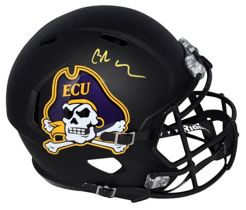 CHRIS JOHNSON SIGNED ECU EAST CAROLINA PIRATES FULL SIZE SPEED HELMET BECKETT