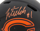JUSTIN FIELDS AUTO BEARS ECLIPSE BLACK FULL SIZE SPEED HELMET BECKETT QR 194775