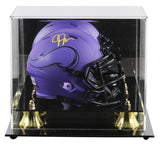 Vikings Justin Jefferson Signed Rave Speed Mini Helmet W/ Case BAS Witnessed