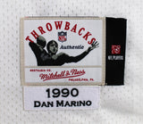 Dolphins Dan Marino Authentic Signed White 1990 TB Mitchell & Ness Jersey BAS