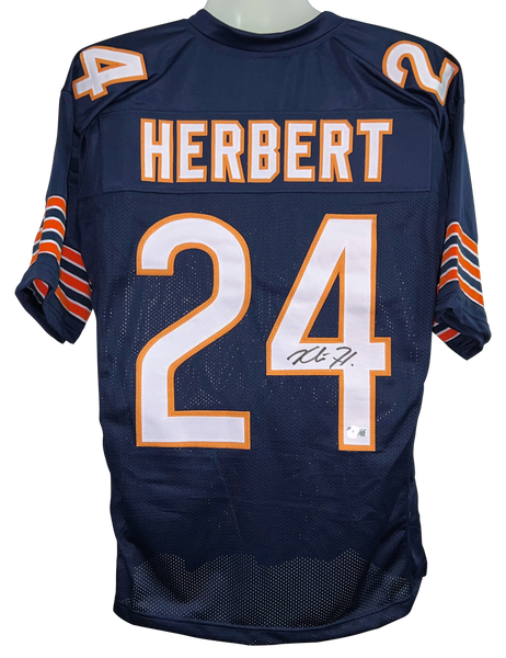 KHALIL HERBERT SIGNED AUTOGRAPHED CHICAGO BEARS #24 NAVY JERSEY BECKETT