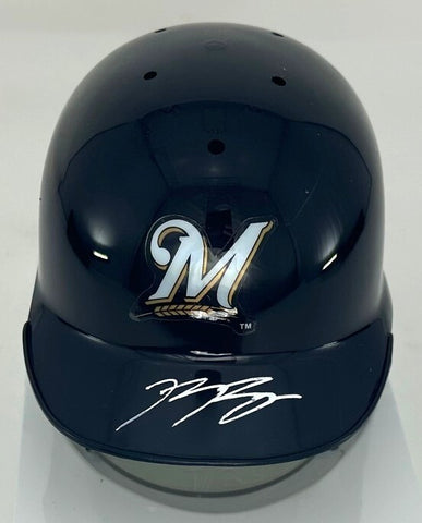 Brewers Outifelder RYAN BRAUN Signed Riddell Throwback Mini Helmet AUTO - BAS
