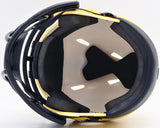 HINES WARD AUTOGRAPHED STEELERS GOLD RAVE MINI HELMET BECKETT WITNESS 241388