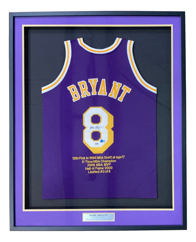 Kobe Bryant Signed Authentic Los Angeles Lakers Jersey - Beckett BAS COA  and PSA DNA COA Authenticated - Professionally Framed & 5th NBA Championship  Photo 35x43 at 's Sports Collectibles Store