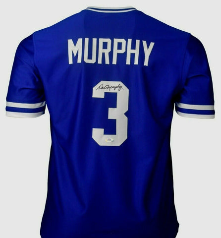 Dale Murphy Signed Atlanta Braves Dk Blue Jersey (PSA COA) 2xNL MVP (1982, 1983)