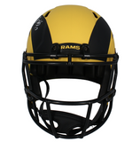 Davante Adams Autographed Los Angeles Rams RAVE Full Size Speed Helmet Fanatics