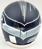 Russell Wilson Autographed Signed Seattle Seahawks Mini Helmet In Silver RW Holo