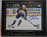 Sam Girard Autographed 8x10 Colorado Avalanche Action Photo w/Plaque