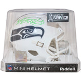 Brian Bosworth Signed Seattle Seahawks 24 STS Mini Helmet The Boz Beckett 53601