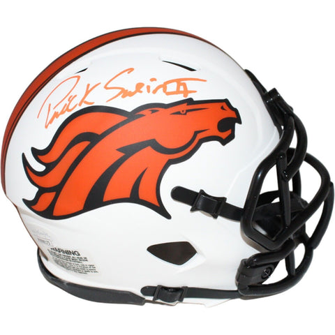Patrick Surtain Signed Denver Broncos Lunar Mini Helmet Beckett 42431