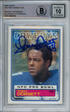 Tony Dorsett Autographed 1983 Topps #46 Trading Card Beckett 10 Slab 38646