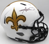 Alvin Kamara Autographed Lunar Eclipse Full Size Helmet Saints Beckett 1W403071