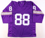 Alan Page Signed Minnesota Vikings Jersey (Beckett) 9xPro Bowl Defensive Tackle