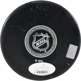 Stephane Richer Autographed Montreal Canadians Logo Puck 86 Cup JSA 53973