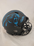 CHUBA HUBBARD SIGNED CAROLINA PANTHERS FS ECLIPSE SPEED AUTHENTIC HELMET BAS QR