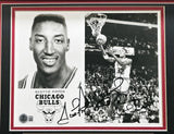 Scottie Pippen Autographed Framed 8x10 Photo Bulls Best Wishes Beckett BR84855
