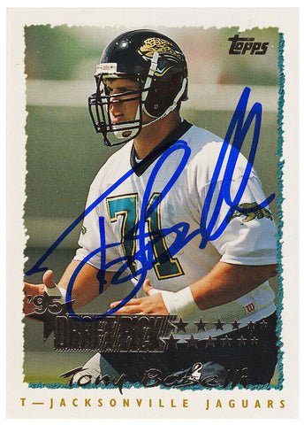 Tony Boselli autographed Jaguars 1995 Topps Football Rookie Card #222 - (SS COA)