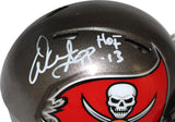 Warren Sapp Signed Tampa Bay Buccaneers Mini TB Helmet Beckett 39544