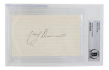 Marcel Dionne Signed Slabbed Los Angeles Kings Index Card BAS 246