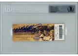 Adrian Peterson Autographed Minnesota Vikings 07ROY Slabbed Ticket Beckett 36363