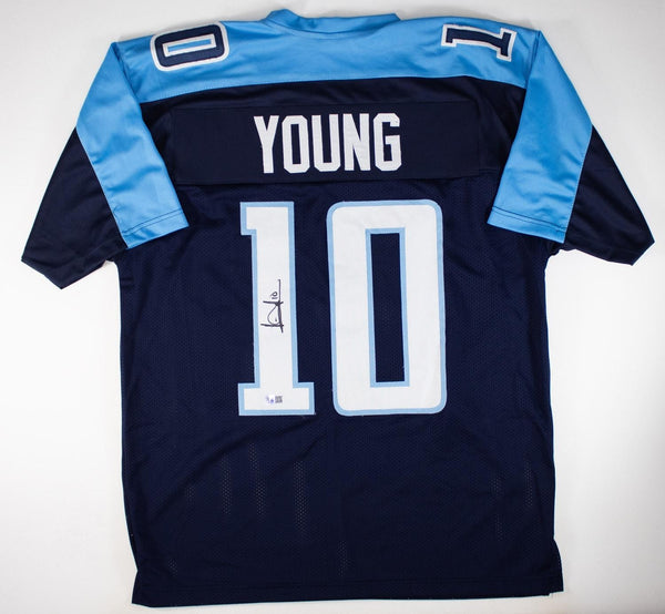 Vince Young Signed Tennessee Titans Jersey (GTSM) 2xPro Bowl Quarterback