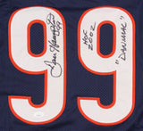 Dan Hampton Signed Chicago Bears Jersey Inscribed "HOF 2002" & "Danimal" JSA COA