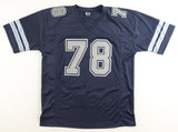 Dallas Cowboys Randy White & Drew Pearson Signed #78 / Hall of Fame Jersey (JSA)