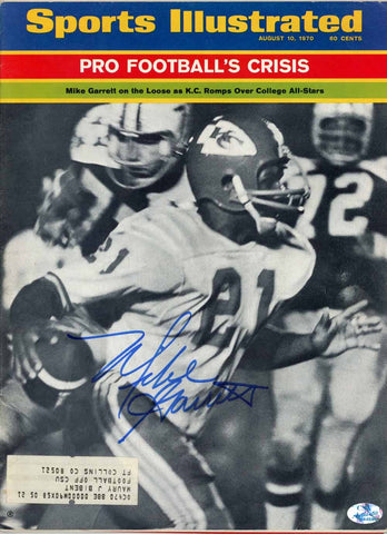 Mike Garrett Signed Magazine Chiefs Sports Illustrated 8/10/1970 As Is BAS 50699