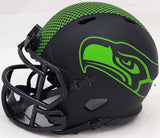 LARGENT & ZORN AUTOGRAPHED SEAHAWKS ECLIPSE BLACK SPEED MINI HELMET MCS 211064