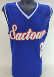Mitch Richmond Signed Sacramento Kings "Sac town"Jersey (JSA COA) 6xNBA All Star