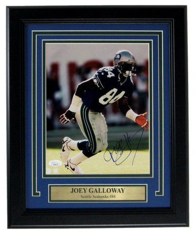 Joey Galloway Seattle Seahawks Signed/Autographed 8x10 Photo Framed JSA 162245