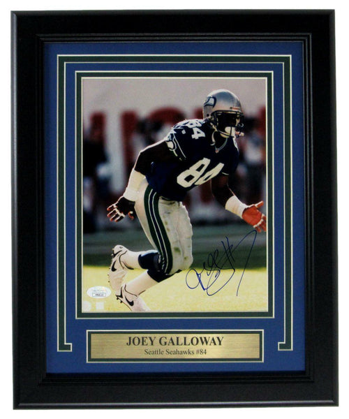 Joey Galloway Seattle Seahawks Signed/Autographed 8x10 Photo Framed JSA 162245