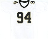 Cam Jordan Autographed White Pro Style Jersey - Beckett W Hologram *Silver