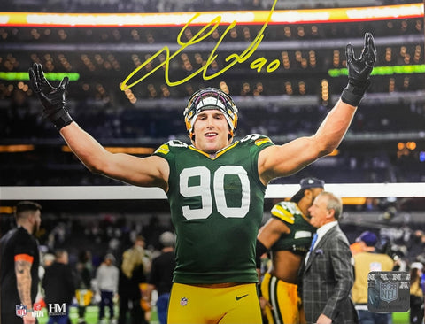 Packers 1st Round Pick Linebacker LUKAS VAN NESS Signed 8x10 Photo #2 AUTO