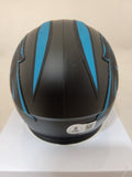 CHUBA HUBBARD SIGNED CAROLINA PANTHERS ALTERNATE SPEED MINI HELMET BECKETT