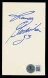 Broncos Randy Gradishar Authentic Signed 3x5 Index Card Autographed BAS #BT03586