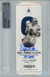 Dak Prescott Signed Dallas Cowboys Ticket Stub NFL Debut Beckett 39753