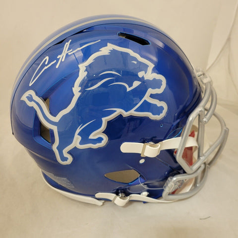 AIDAN HUTCHINSON SIGNED DETROIT LIONS F/S FLASH SPEED AUTHENTIC HELMET BECKETT