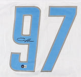 Aidan Hutchinson Signed Detroit Lions Jersey (Beckett) 2022 #2 Overall Draft Pck