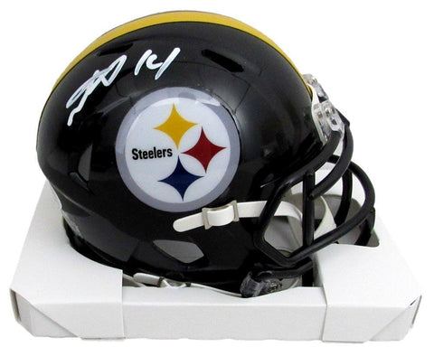 George Pickens Autographed Mini Speed Helmet Pittsburgh Steelers JSA 183120