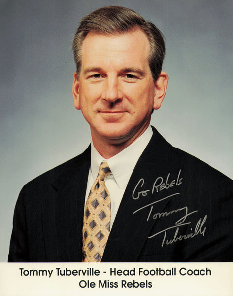 Tommy Tuberville Autographed Signed 8x10 Photo Ole Miss "Go Rebels" SKU #230401