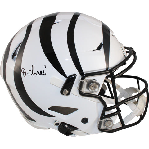 Ja'Marr Chase Autographed Cincinnati Bengals SpeedFlex Alt Helmet Beckett 50767