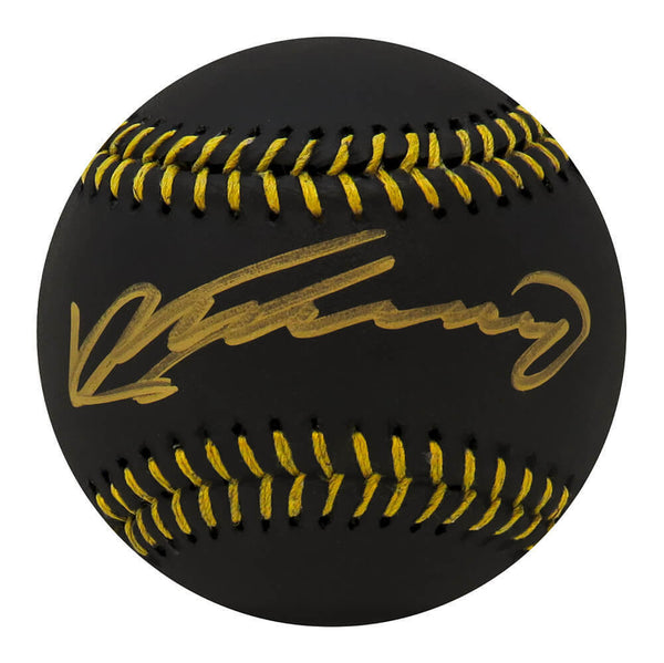 Vladimir Guerrero Sr. Signed Rawlings Black MLB Baseball - (SCHWARTZ SPORTS COA)