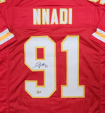 Chiefs Super Bowl Champ DERRICK NNADI Signed Custom Replica Jersey AUTO - BAS