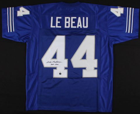 Dick LeBeau Signed Lions Jersey Inscribed "HOF 2010" (JSA COA) 3xPro Bowl D.B.