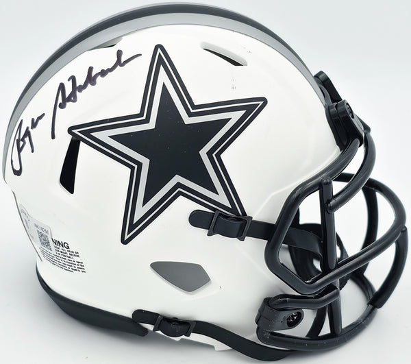 Roger Staubach Autographed Cowboys Lunar Eclipse Mini Helmet Beckett WK18256
