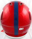 Michael Strahan Signed Giants F/S Flash Speed Authentic Helmet w/HOF-BAW Holo