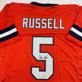 Autographed/Signed Calvin Russell Syracuse Orange Football Jersey JSA COA