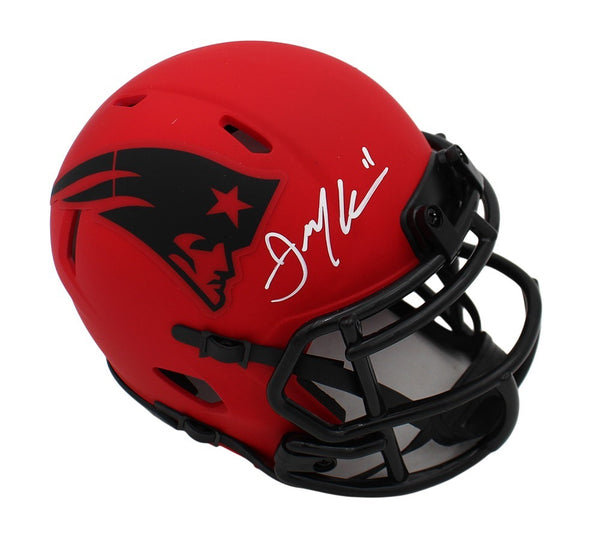 Julian Edelman Signed New England Patriots Speed Rave NFL Mini Helmet